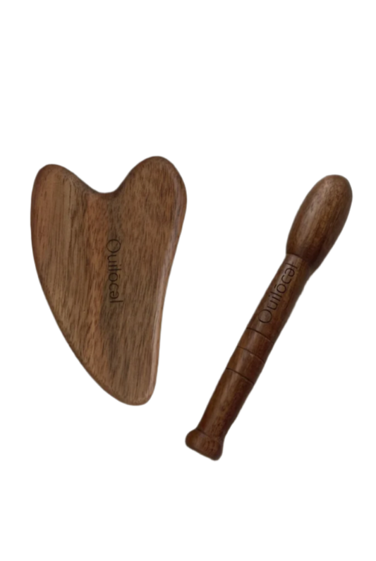 Acacia Wood Gua Sha Set