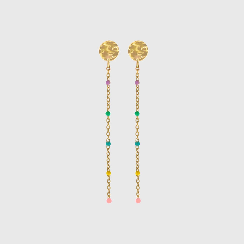 Joy Waterproof Chain Earring IP Gold