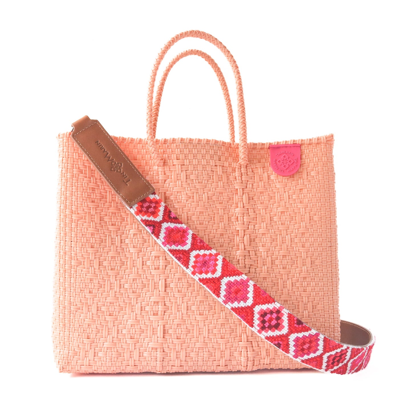 Canarias Medium Crossbody Woven Tote