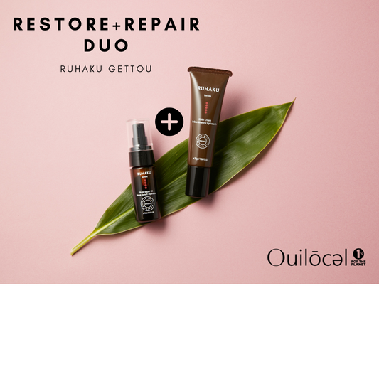 Ruhaku Gettou Restore+ Repair Duo ( Moist Cream + Night Repair Oil )